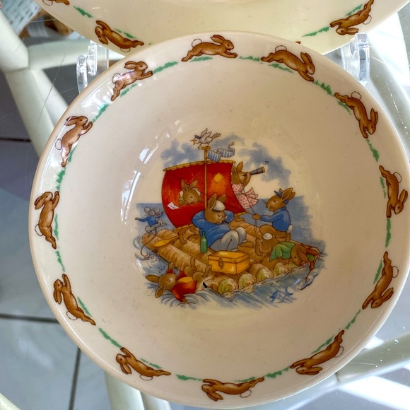 Royal Doulton Bunnykins Child’s Plate & Bowl  Set Bone China - Picture 3 of 6